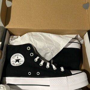 Converse platform black  size 8.5